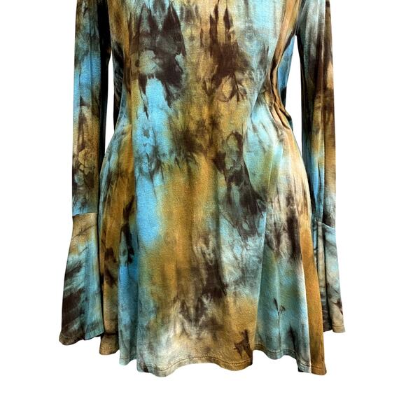 Vintage R. Rouge USA Fairy Hippie Boho Long Sleeve Long Sleeve Top - Picture 3 of 13